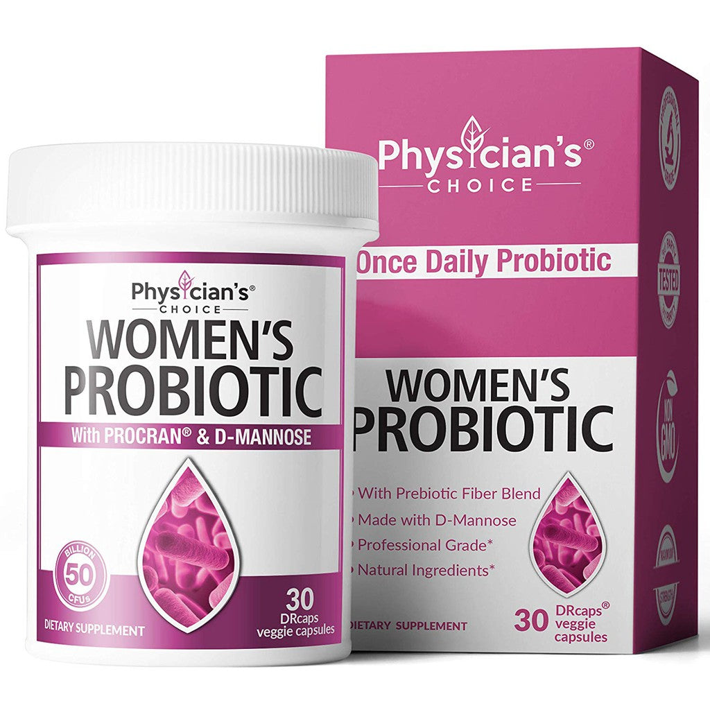 Probiotic & Prebiotic Physician Choice For Women 50 Billion CFU Organic - Probiotik 30 Cap ORI USA