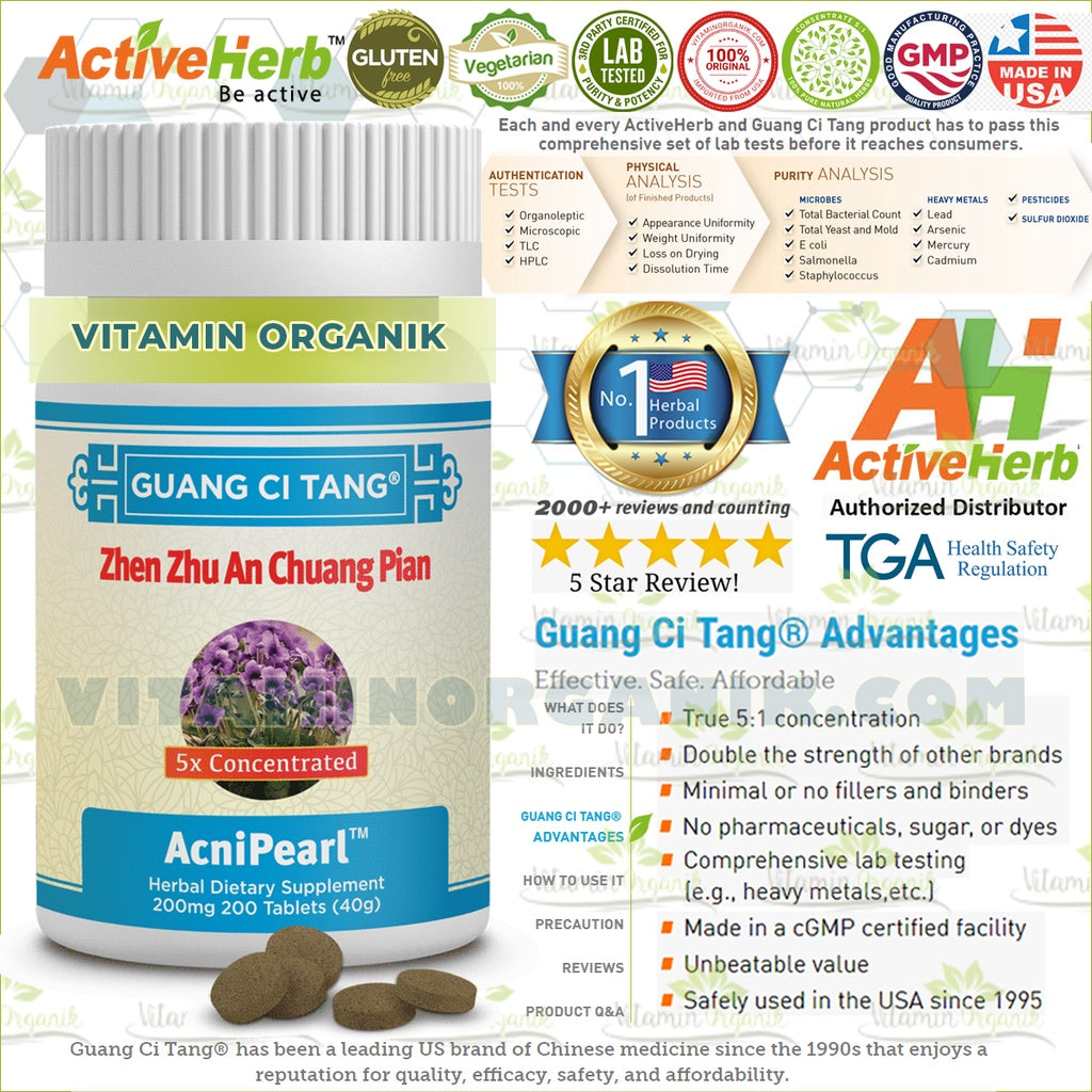 Obat Jerawat / Penghilang Jerawat / Acne Herbal TCM Natural Alami AcniPearl