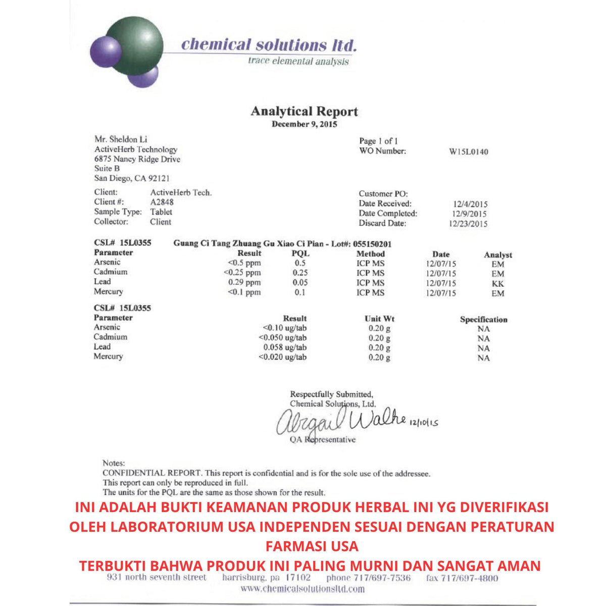 ANDROGRAFIX - Obat Batuk / Radang / Infeksi / Tenggorokan & Amandel TCM Herbal ORIGINAL USA