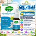 Culturelle Baby Grow & Thrive Probiotics + Vitamin D Drops 400 IU Penambah Imun Anak / Bayi ORIGINAL USA USA