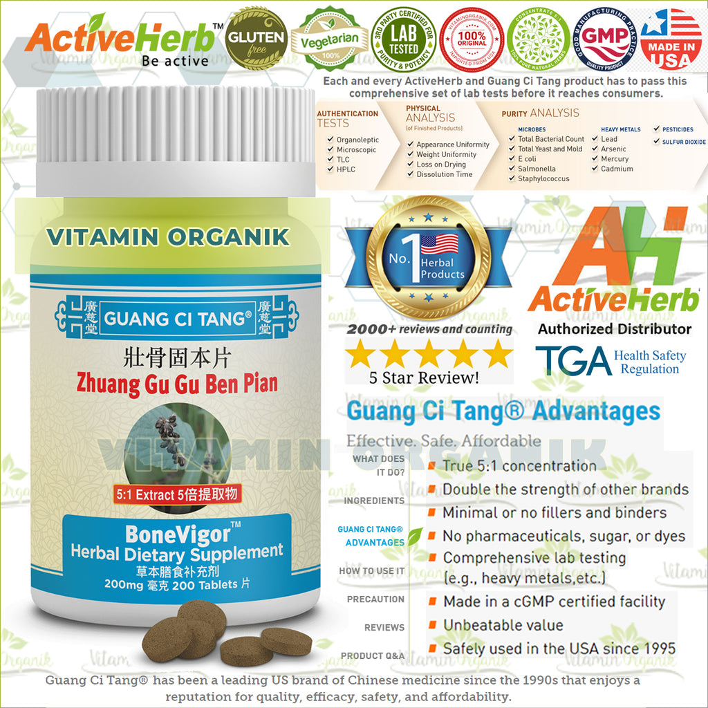 BoneVigor - Obat Osteoporosis / Tulang Keropos / Pengapuran Herbal TCM ORIGINAL USA