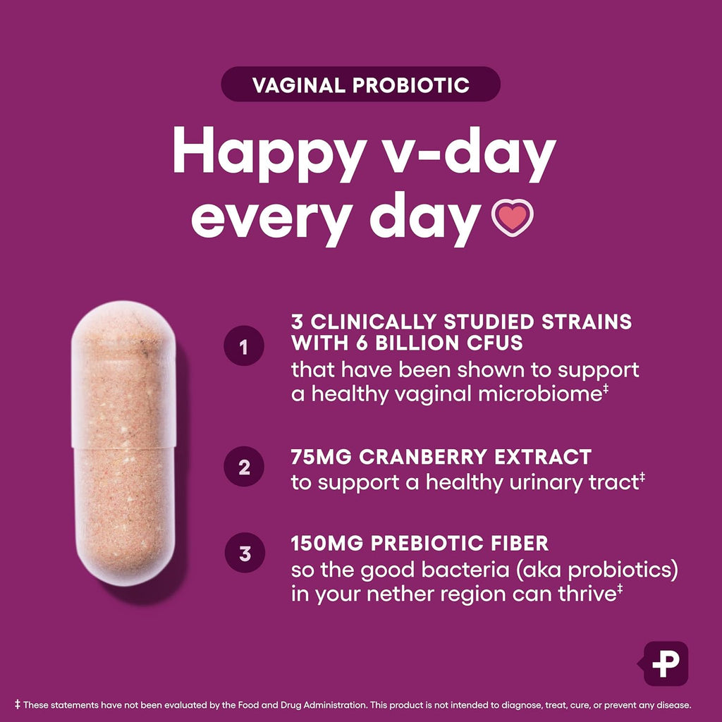 Physician's Choice Vagina Probiotic /  Probiotik Kewanitaan untuk Infeksi Keputihan Original USA + Strain GR-1 RC-14 L. crispatus + Cranberry 30 Kapsul