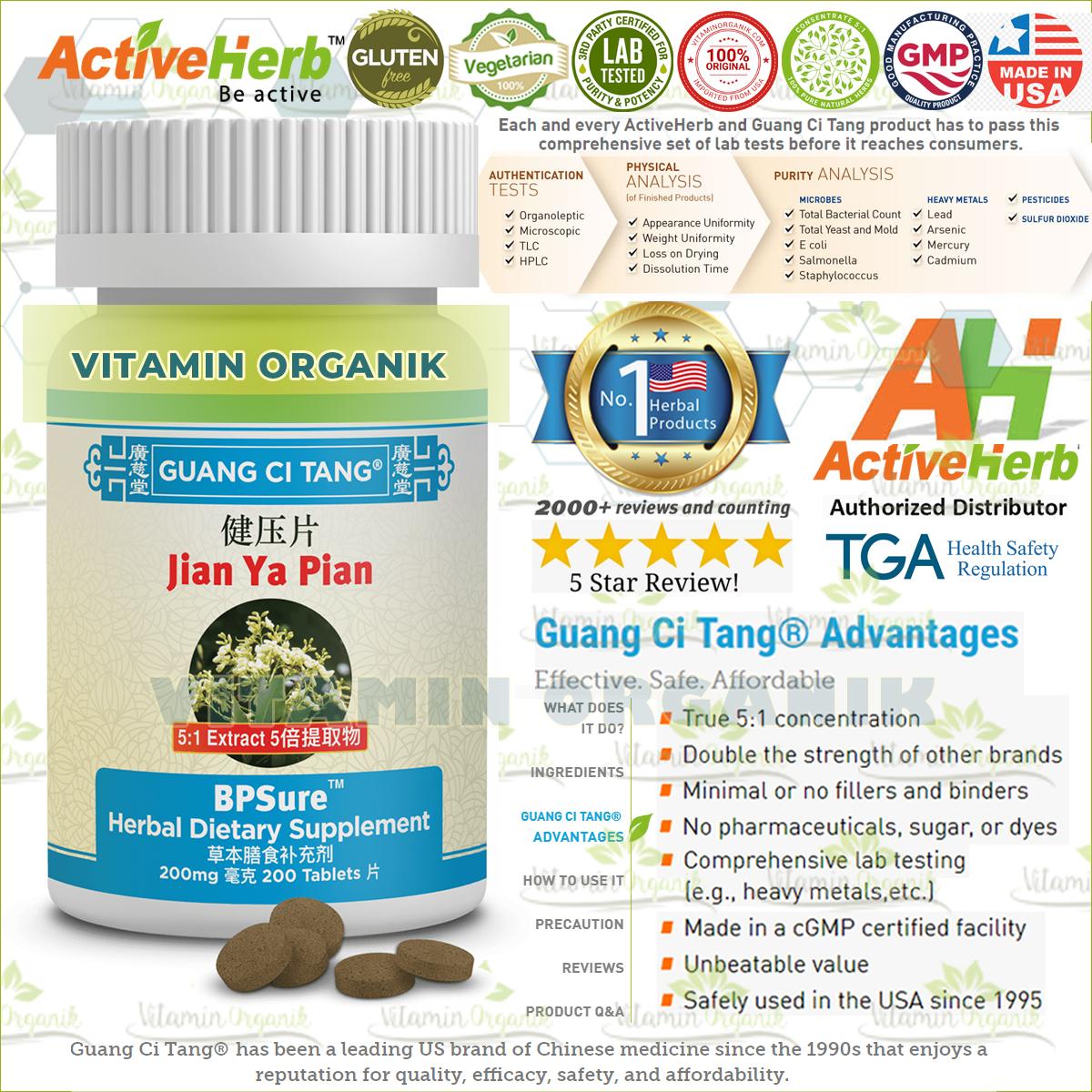 BPSURE - Obat Darah Tinggi / Hipertensi / Hypertension Herbal TCM ORIGINAL USA