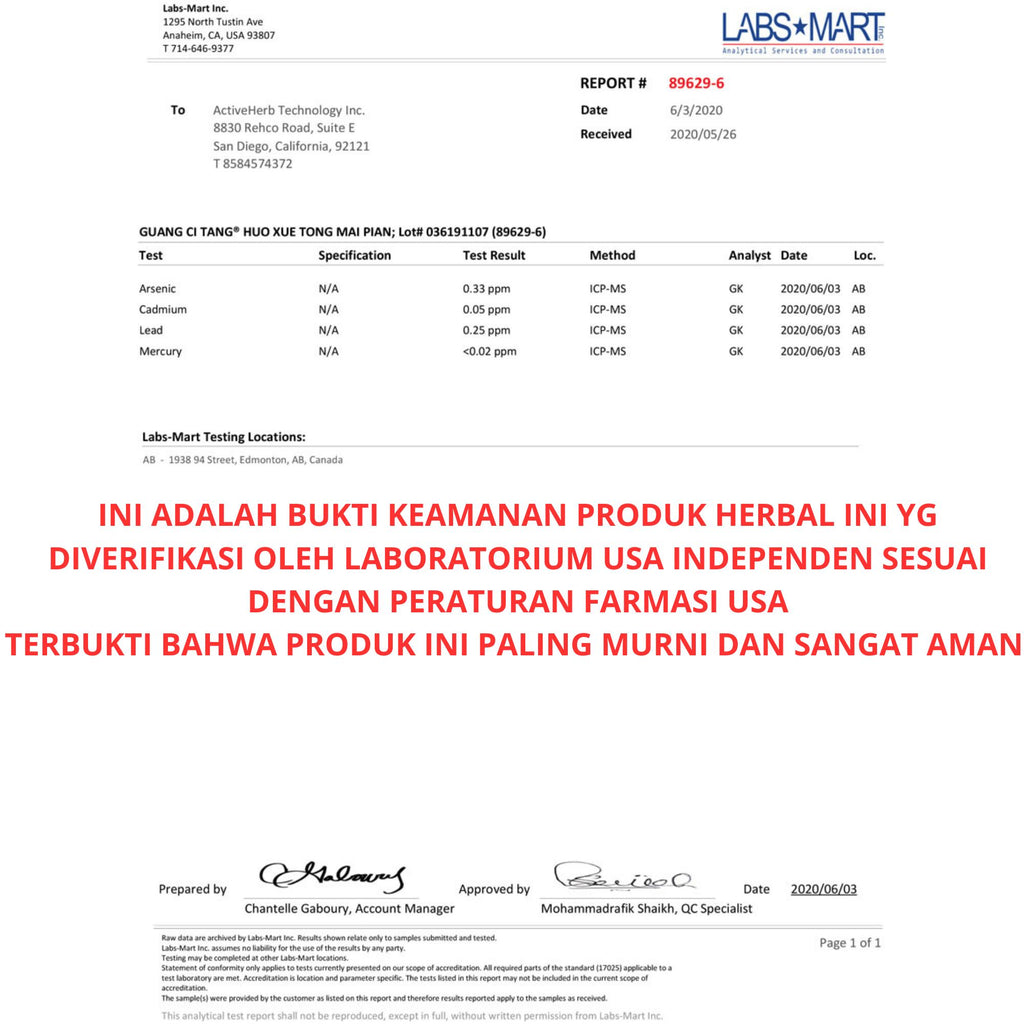 CIRCUFINE - Herbal Pelancar Peredaran Darah & Menjaga Kesehatan Pembuluh Darah GUANG CI TANG TCM hERBAL Original USA