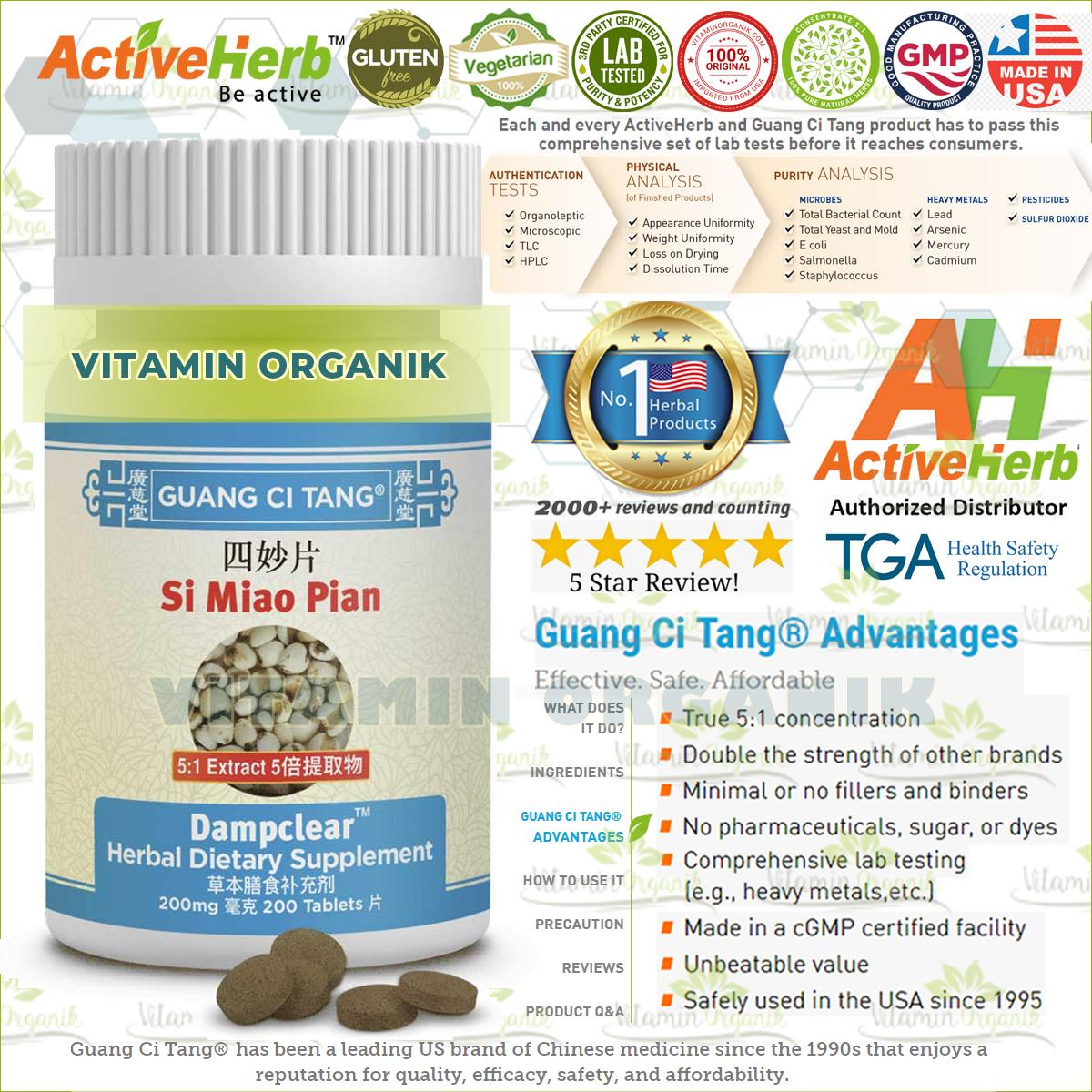 DampClear - Obat Asam Urat & Nyeri Sendi & Pegal Linu & Rematik TCM Herbal ORIGINAL USA