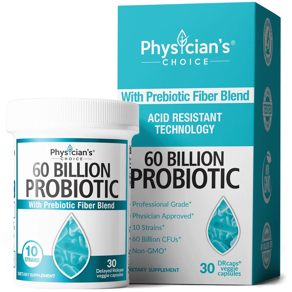 Probiotic & Prebiotic Physician Choice For Women 50 Billion CFU Organic - Probiotik 30 Cap ORI USA