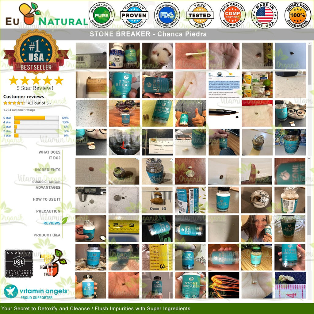 EuNatural / Eu Natural Stone Breaker Obat Penghancur Batu Ginjal / Empedu Herbal AMPUH Tanpa Operasi