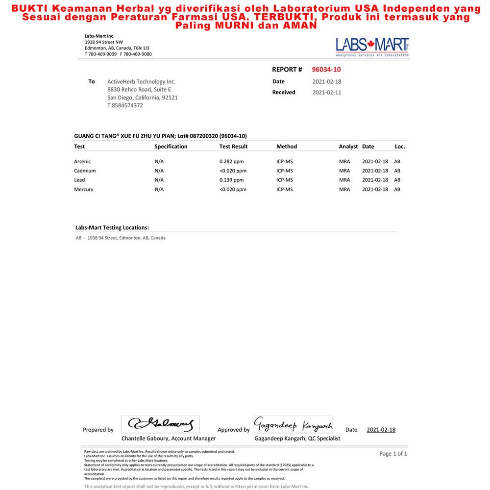 Blood Stasisclear - Obat Kanker / Tumor / Jantung / Stroke / Migrain  TCM HERBAL ORIGINAL USA