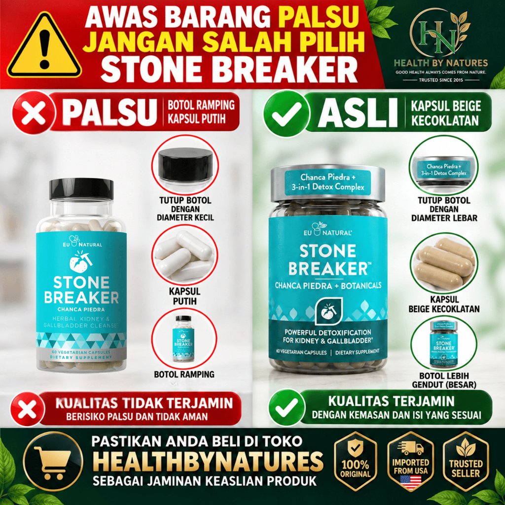 EuNatural / Eu Natural Stone Breaker Obat Penghancur Batu Ginjal / Empedu Herbal AMPUH Tanpa Operasi