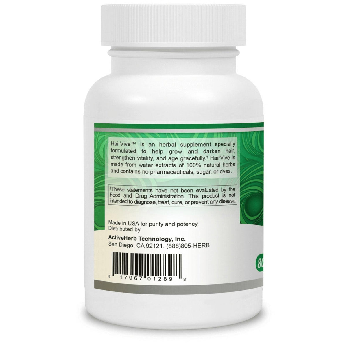 HAIRVIVE - Obat Botak / Kebotakan / Rambut Rontok / Penumbuh Rambut / Uban TCM Herbal ORIGINAL USA
