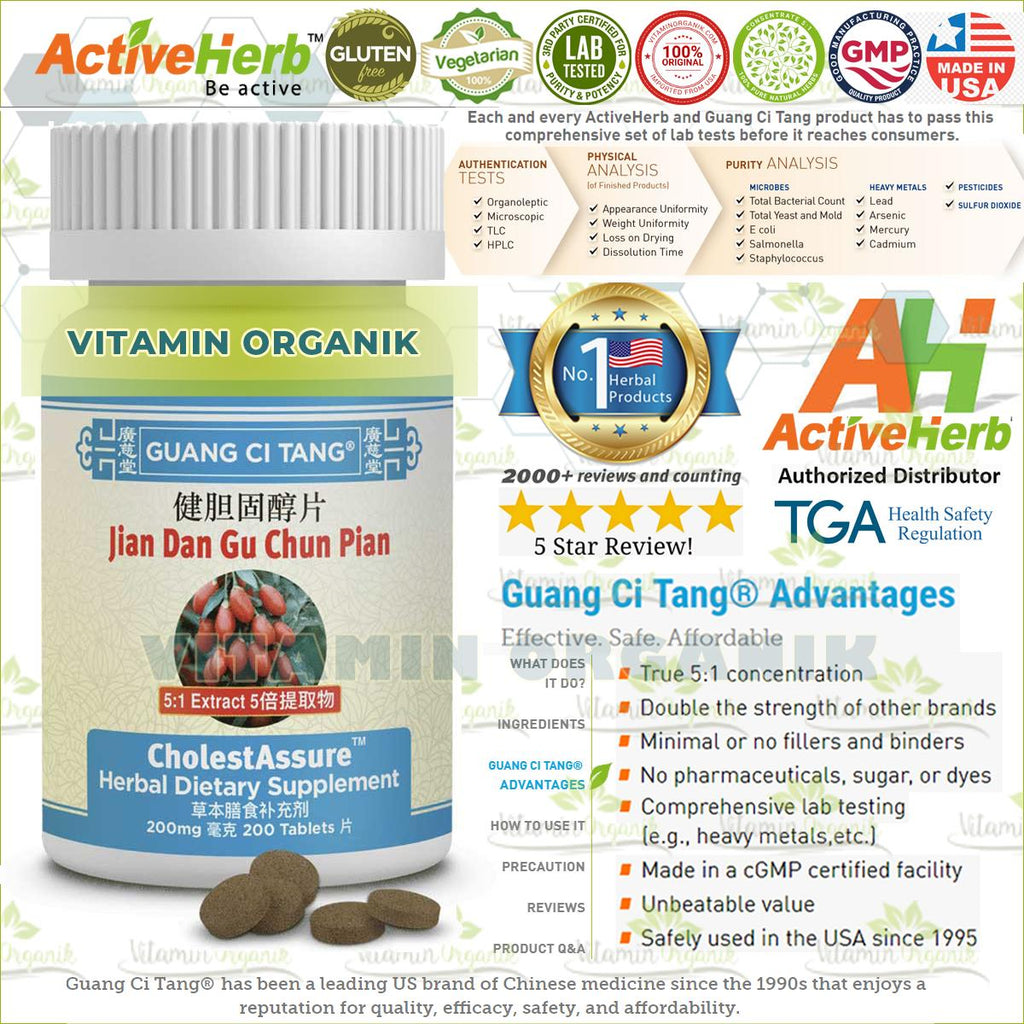CHOLESTASSURE - Obat Penurun Kolesterol TCM Herbal Alami ORIGINAL USA