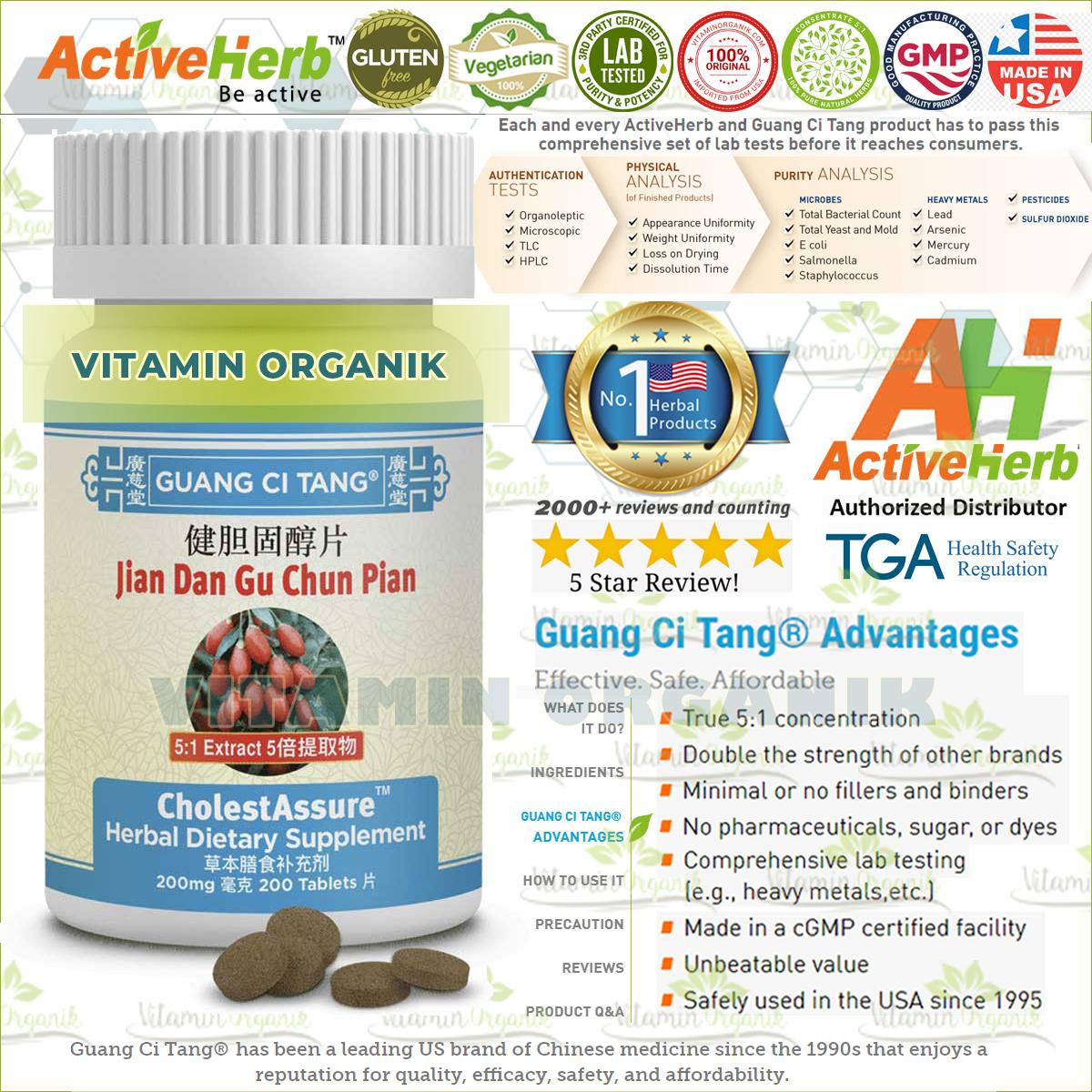 CHOLESTASSURE - Obat Penurun Kolesterol TCM Herbal Alami ORIGINAL USA