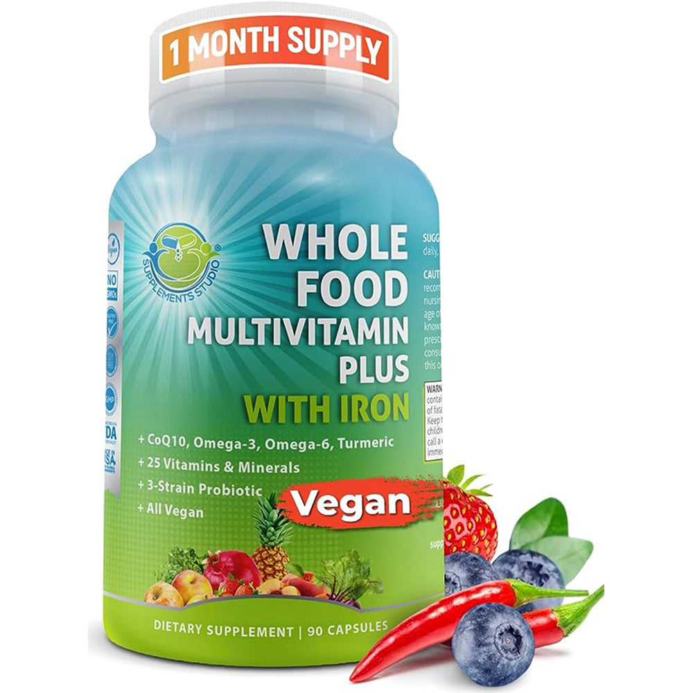 Multivitamin Wholefood Multivitamin PLUS + Probiotic ORIGINAL Supplement Studio USA