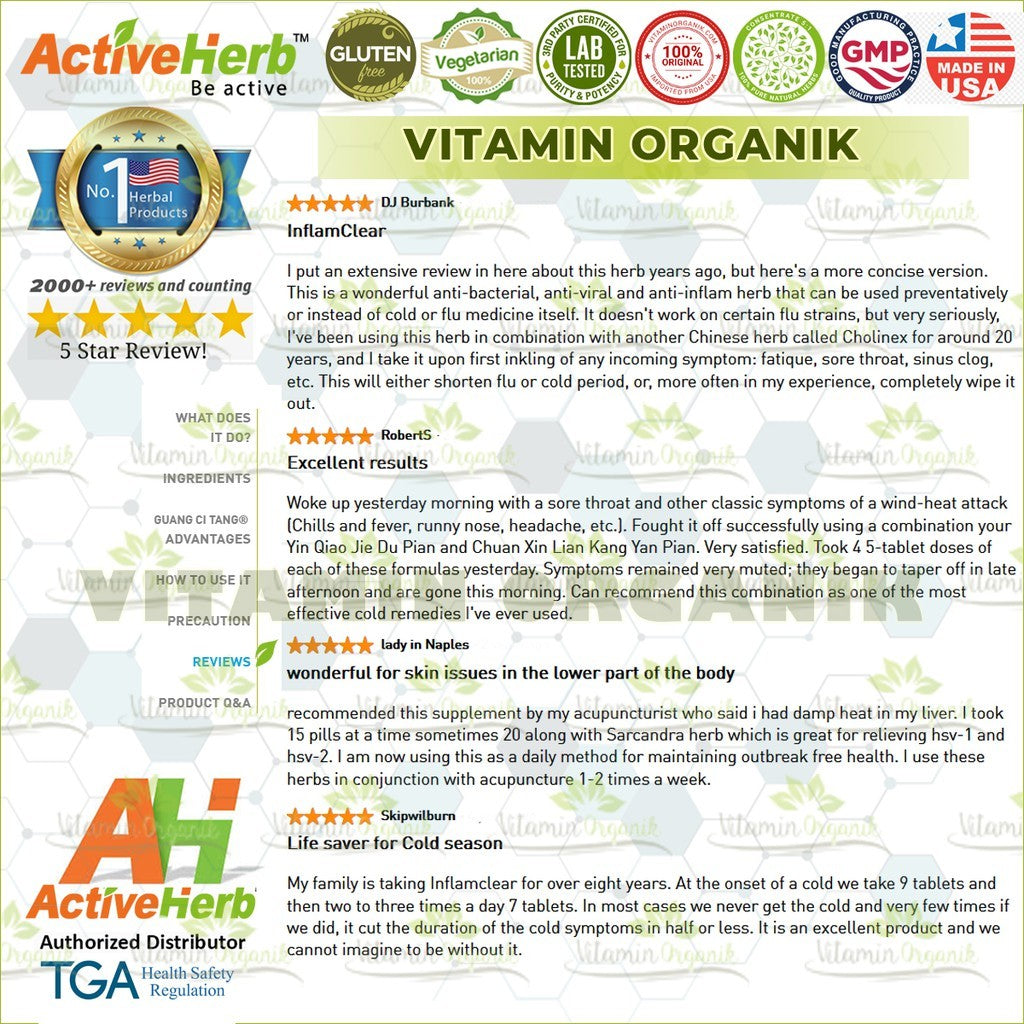 Obat Radang / Infeksi Tenggorokan & Amandel & Leher & Tonsil & Usus Herbal TCM