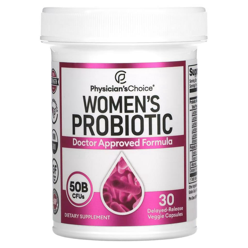 Probiotic & Prebiotic Physician Choice For Women 50 Billion CFU Organic - Probiotik 30 Cap ORI USA