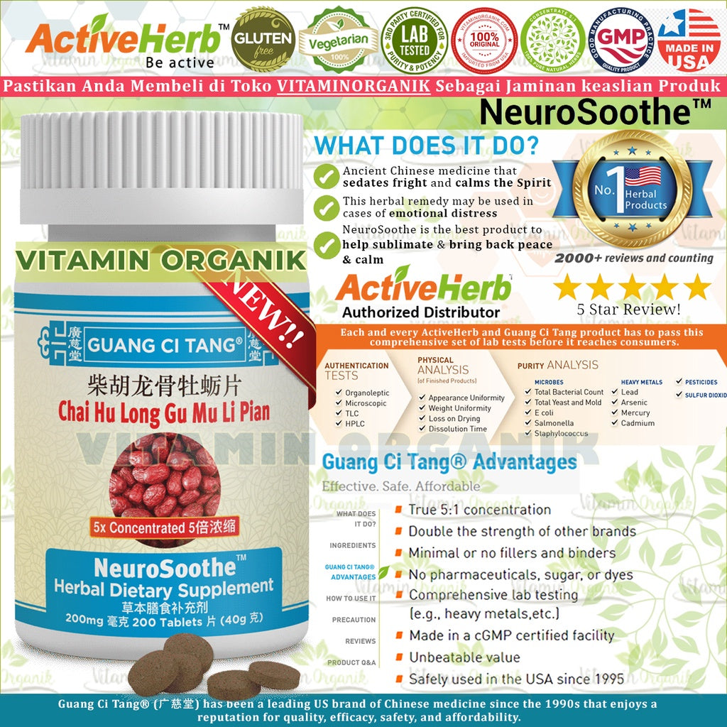 Obat Stress & Depresi & Gelisah & Khawatir & Sedih & Takut & Susah Tidur NeuroSoothe