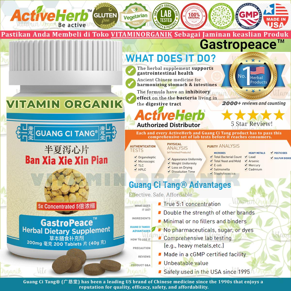 GastroPeace - Obat Sakit Maag / Lambung / Pencernaan / GERD Herbal TCM ORIGINAL USA