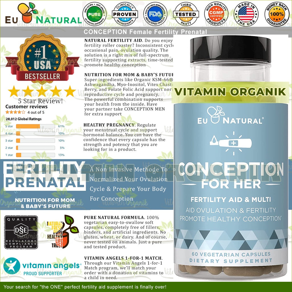 Eunatural / Eu Natural Conception For HER / Women Obat Penyubur Kandungan Wanita & Obat PCOS