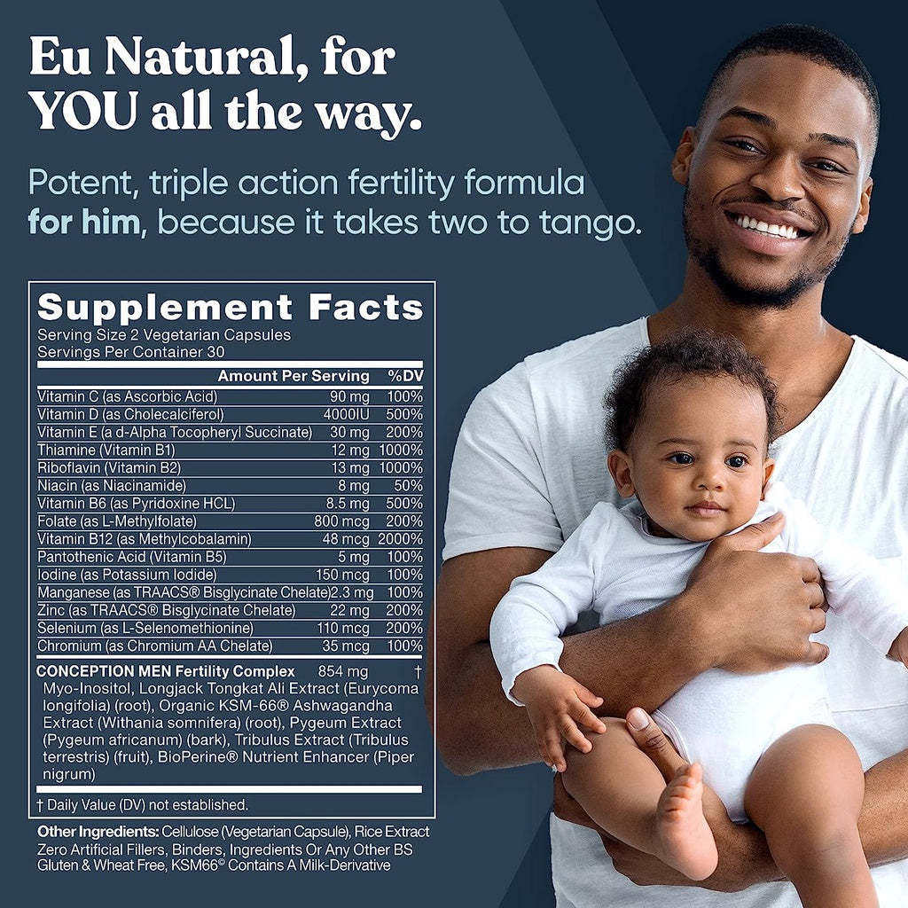 Eunatural / Eu Natural Conception for HIM Obat Penyubur / Penambah / Pengental Sperma Pria ORI USA
