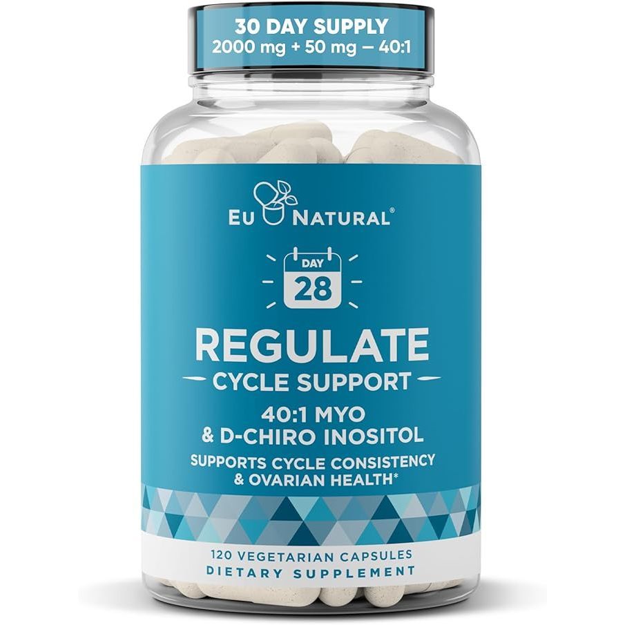 Eu Natural / Eunatural REGULATE - Myo-Inositol & D-Chiro 40:1 120  Kapsul - Obat PCOS & Penyubur Kandungan Wanita Original USA