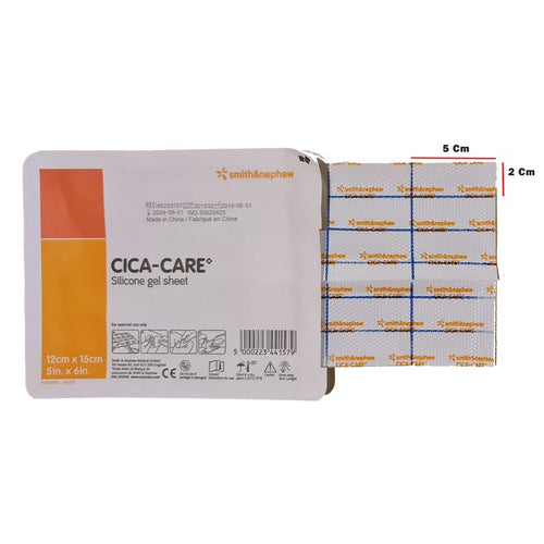 Cica Care Original USA Obat Keloid / Penghilang Bekas Luka / Scar Silicon GEL Potongan 2x5 cm