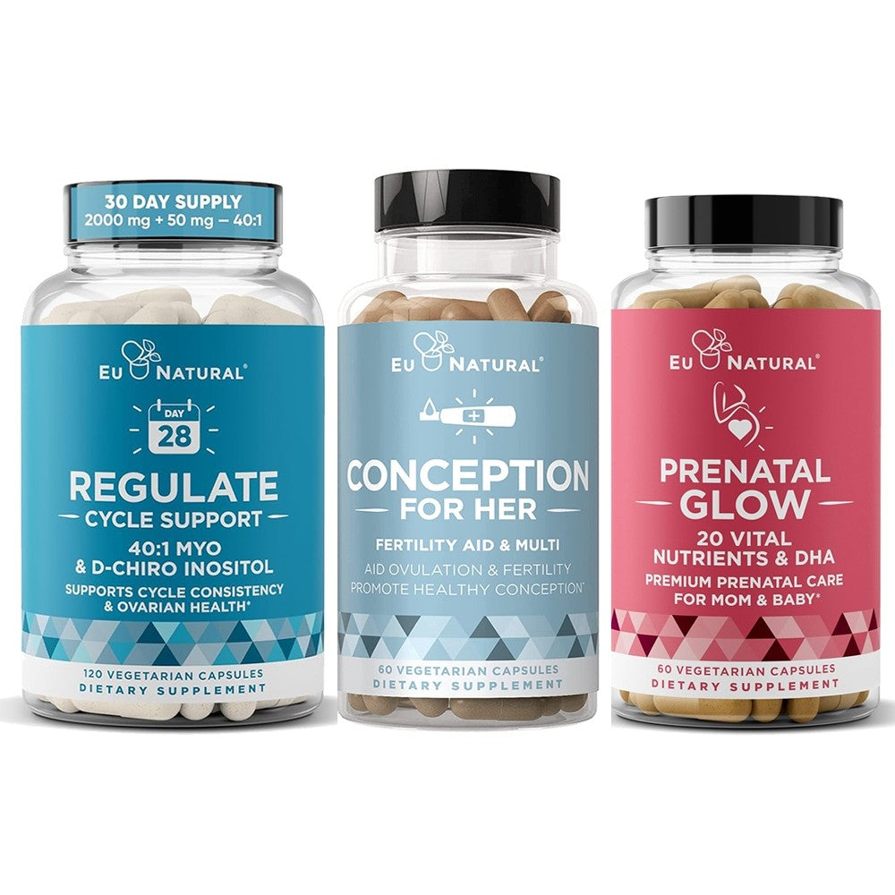 Eu Natural / Eunatural REGULATE - Myo-Inositol & D-Chiro 40:1 120  Kapsul - Obat PCOS & Penyubur Kandungan Wanita Original USA