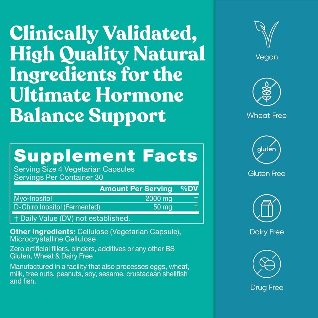 Eu Natural / Eunatural REGULATE - Myo-Inositol & D-Chiro 40:1 120  Kapsul - Obat PCOS & Penyubur Kandungan Wanita Original USA
