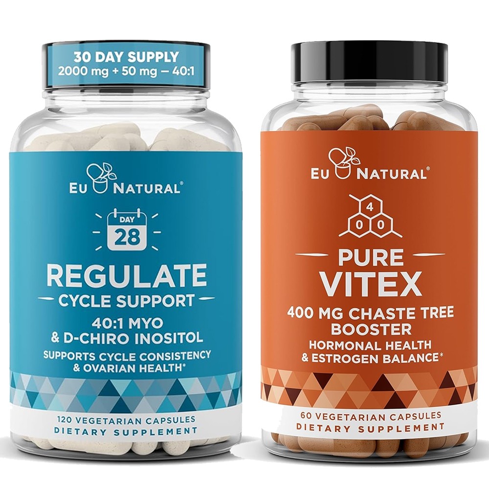 Eu Natural / Eunatural REGULATE - Myo-Inositol & D-Chiro 40:1 120  Kapsul - Obat PCOS & Penyubur Kandungan Wanita Original USA