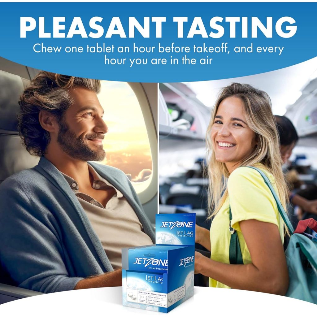 JETZONE Herbal Anti Jet Lag / JetLag / Susah tidur / Insomnia 30 Tablet - 100% Natural Original USA