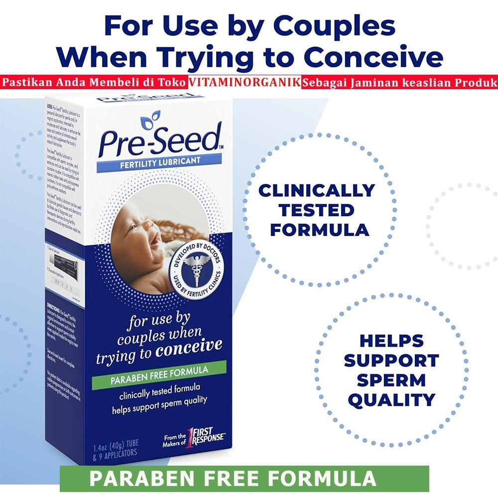 PRESEED / PRE-SEED Pelumas Sperm Friendly natural lubricant original USA