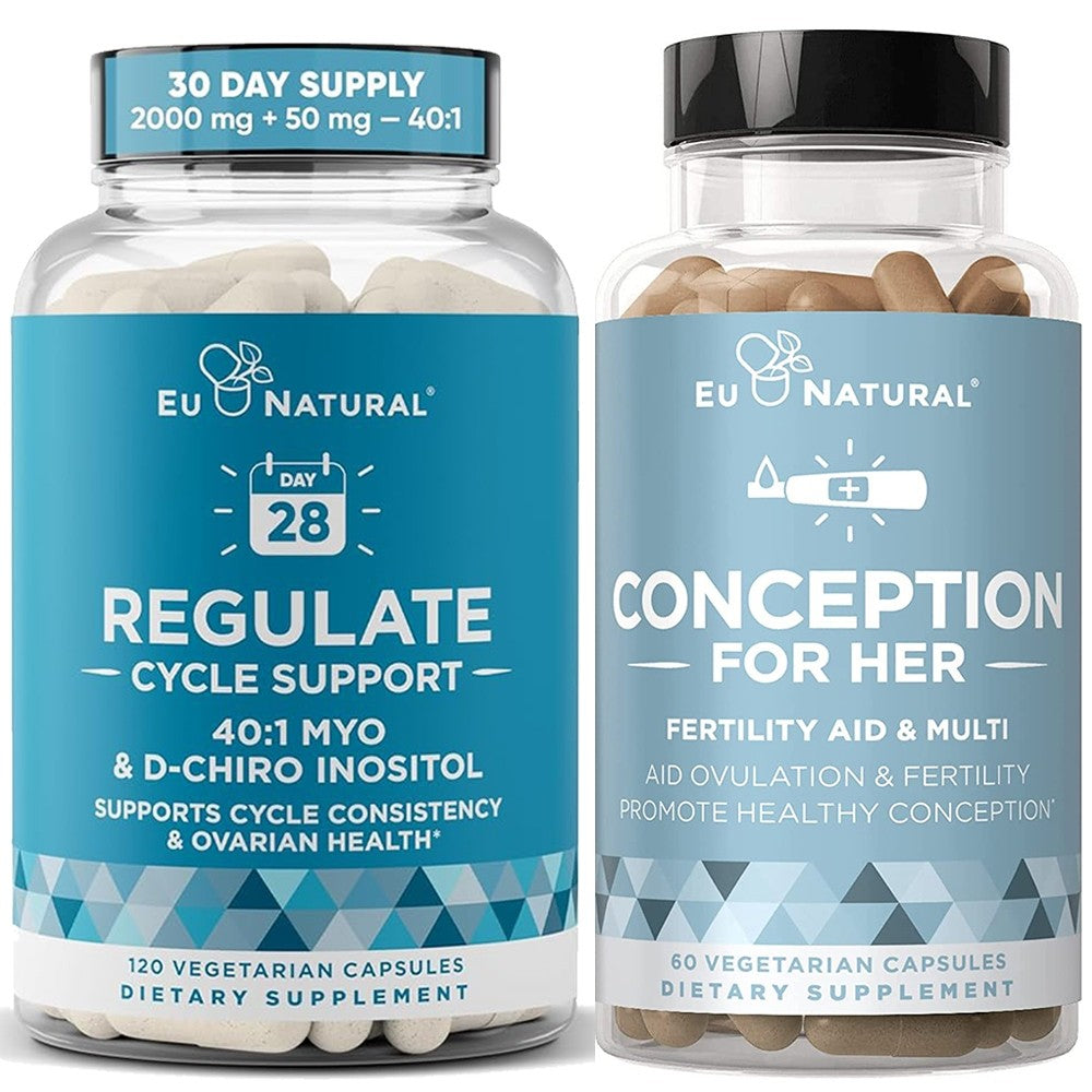 Eu Natural / Eunatural REGULATE - Myo-Inositol & D-Chiro 40:1 120  Kapsul - Obat PCOS & Penyubur Kandungan Wanita Original USA