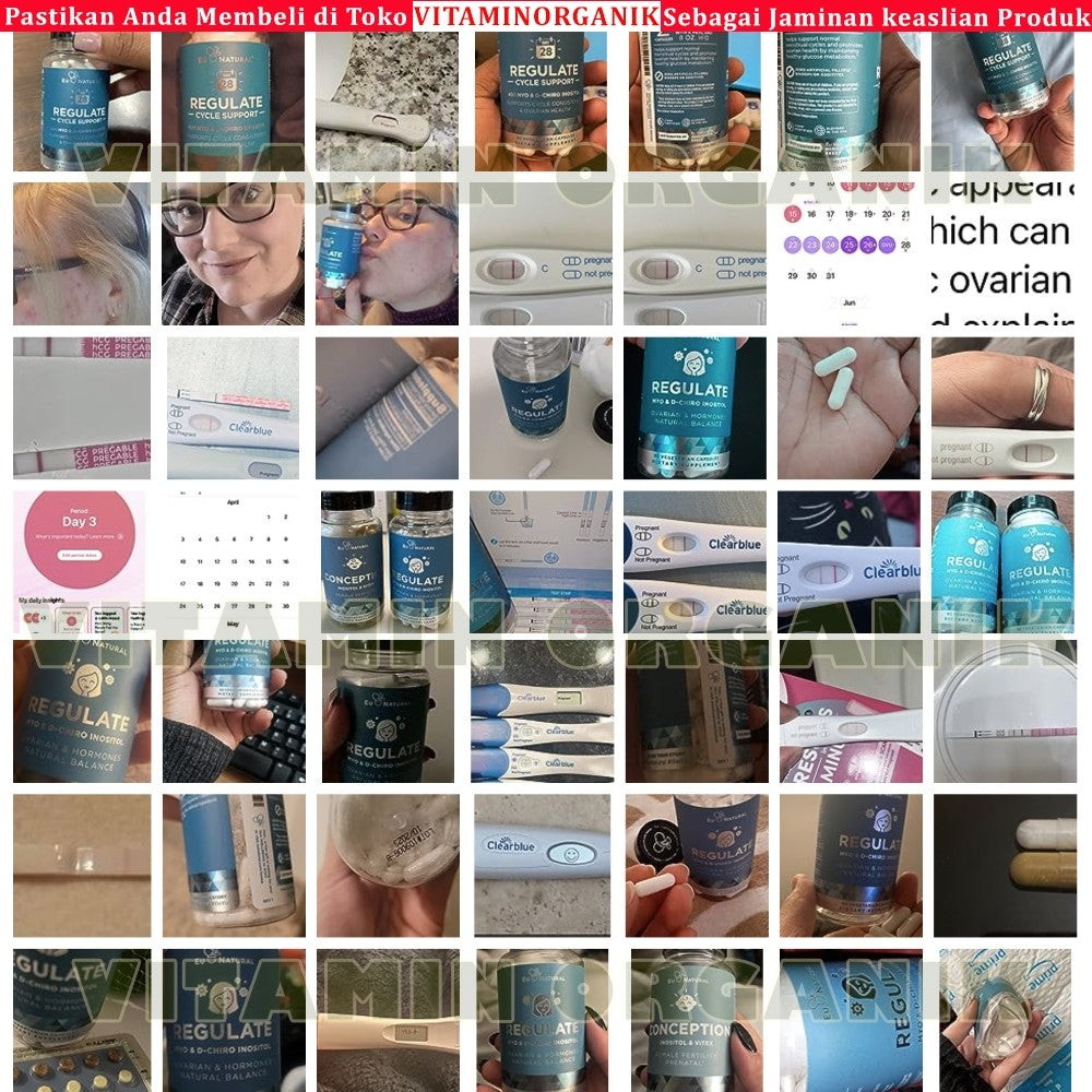 Eu Natural / Eunatural REGULATE - Myo-Inositol & D-Chiro 40:1 120  Kapsul - Obat PCOS & Penyubur Kandungan Wanita Original USA