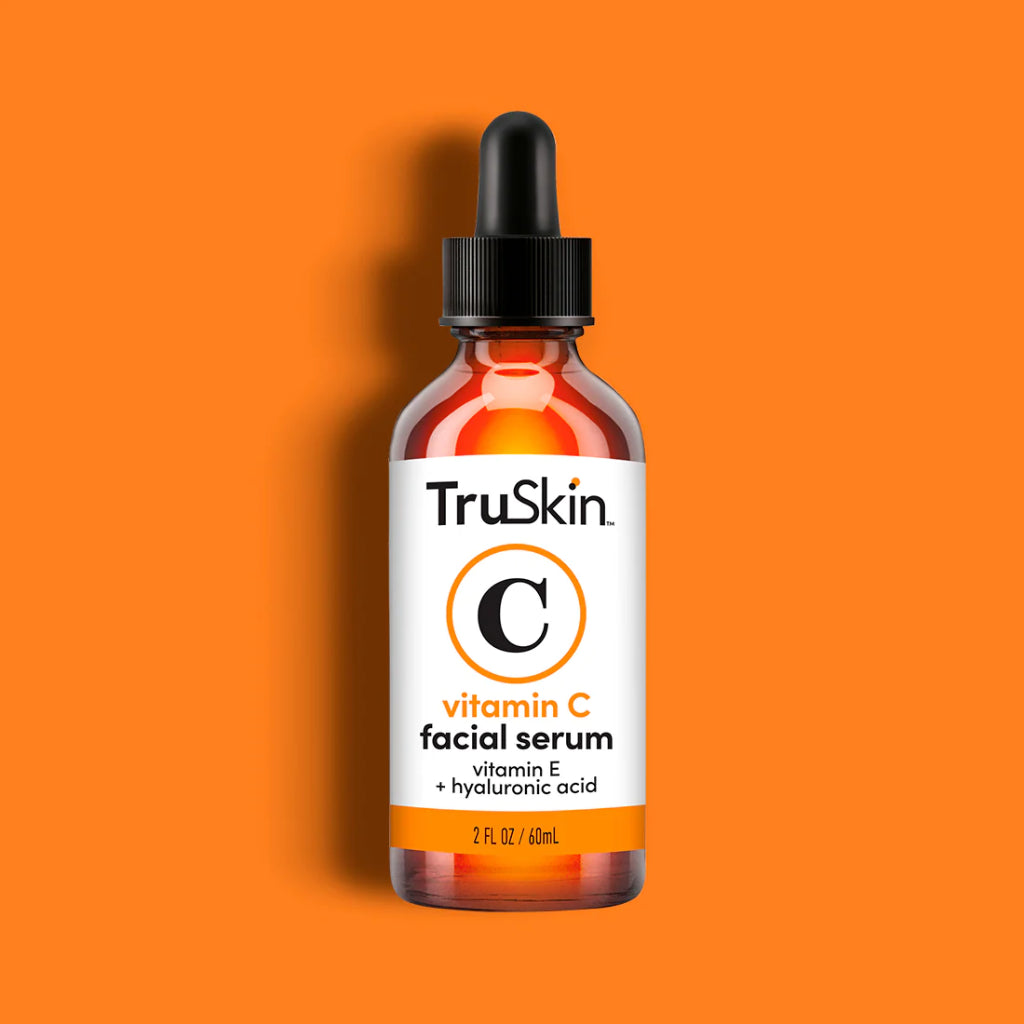 TruSkin Vitamin C Serum + Hyaluronic Acid + Vitamin E Pemutih & Anti Kerutan Wajah / Dark Spots ORIGINAL USA