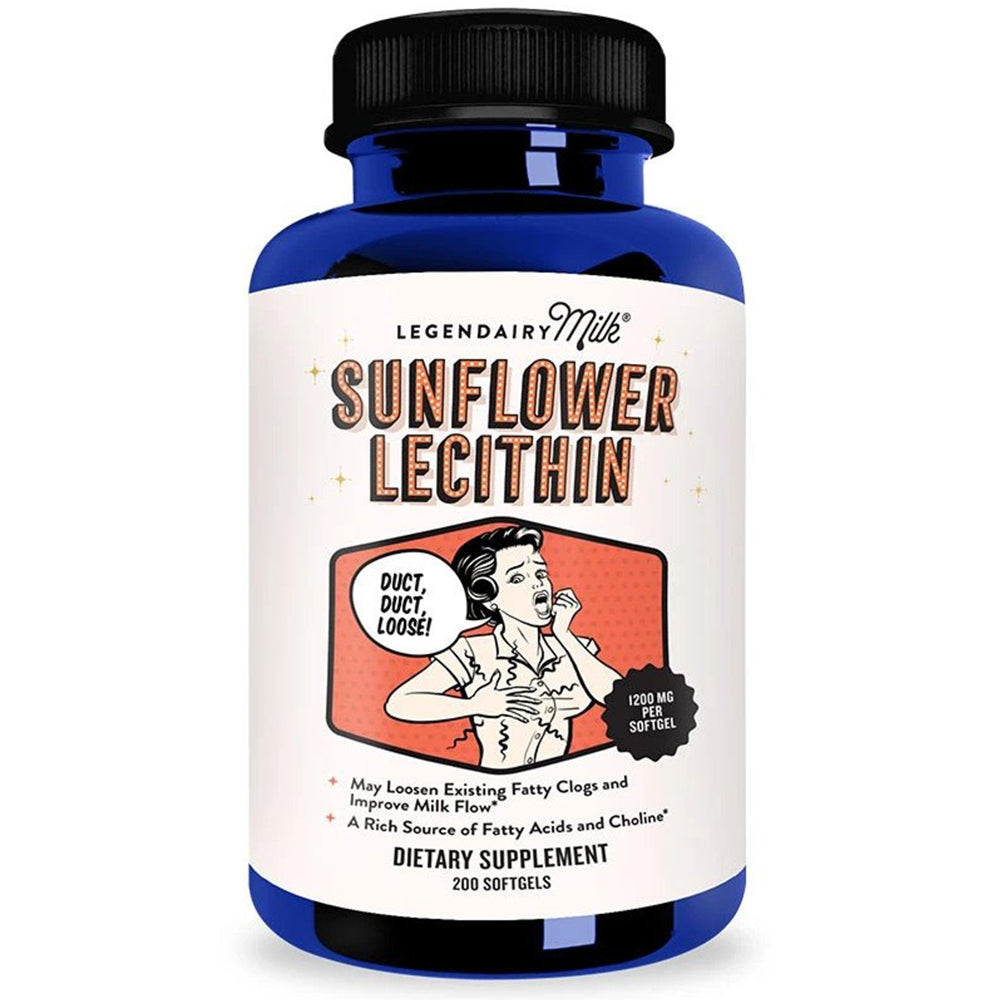 Sunflower Lecithin Organik 1200mg LEGENDAIRY MILK Repack 50 Kapsul / Botol Segel 200 Kapsul original USA