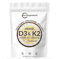 D3K2 Vitamin D3 10000 IU + K2 200 mcg + Coconut Oil Micro Ingredients 300 Softgels 1000% ORIGINAL USA Box SEGEL
