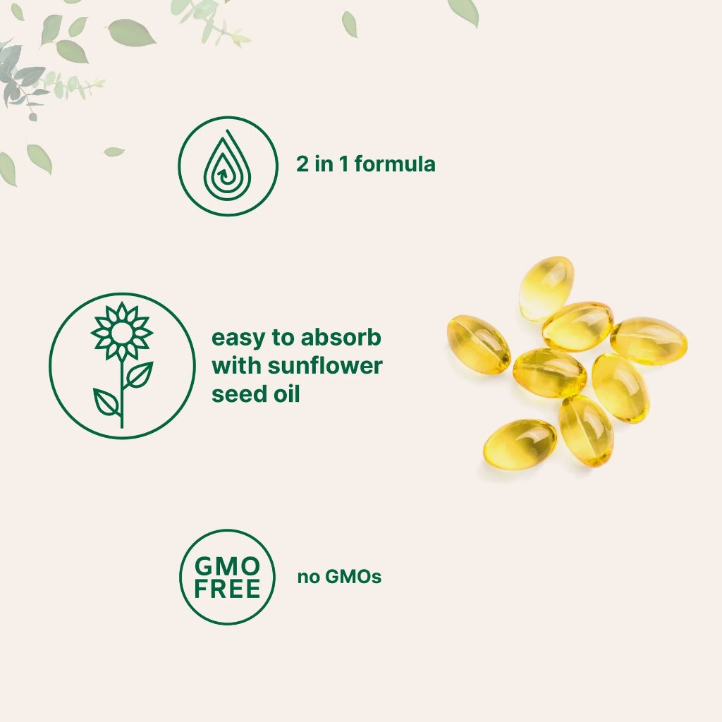 D3K2 5000IU Vitamin D3 5000 IU + K2 100 mcg Micro Ingredients 300 Softgels 100% ORIGINAL USA Box SEGEL