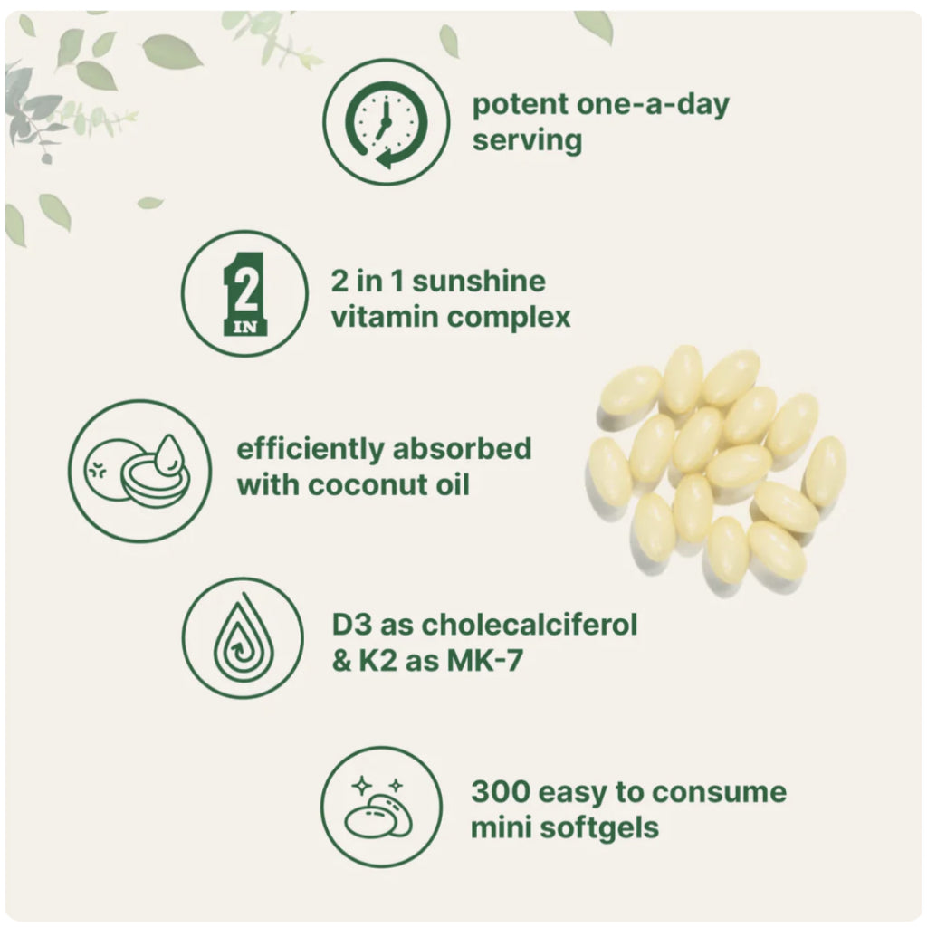 D3K2 Vitamin D3 10000 IU + K2 200 mcg + Coconut Oil Micro Ingredients 300 Softgels 1000% ORIGINAL USA Box SEGEL