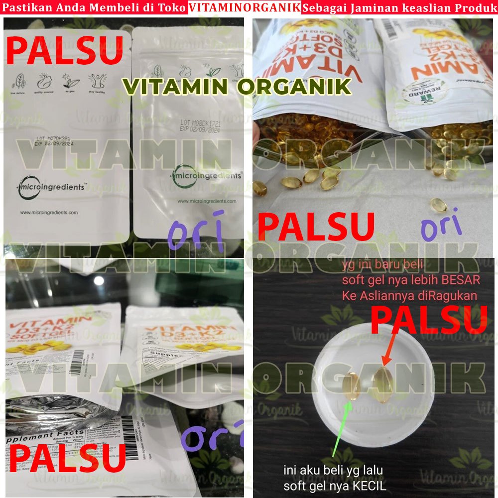 D3K2 5000IU Vitamin D3 5000 IU + K2 100 mcg Micro Ingredients 300 Softgels 100% ORIGINAL USA Box SEGEL