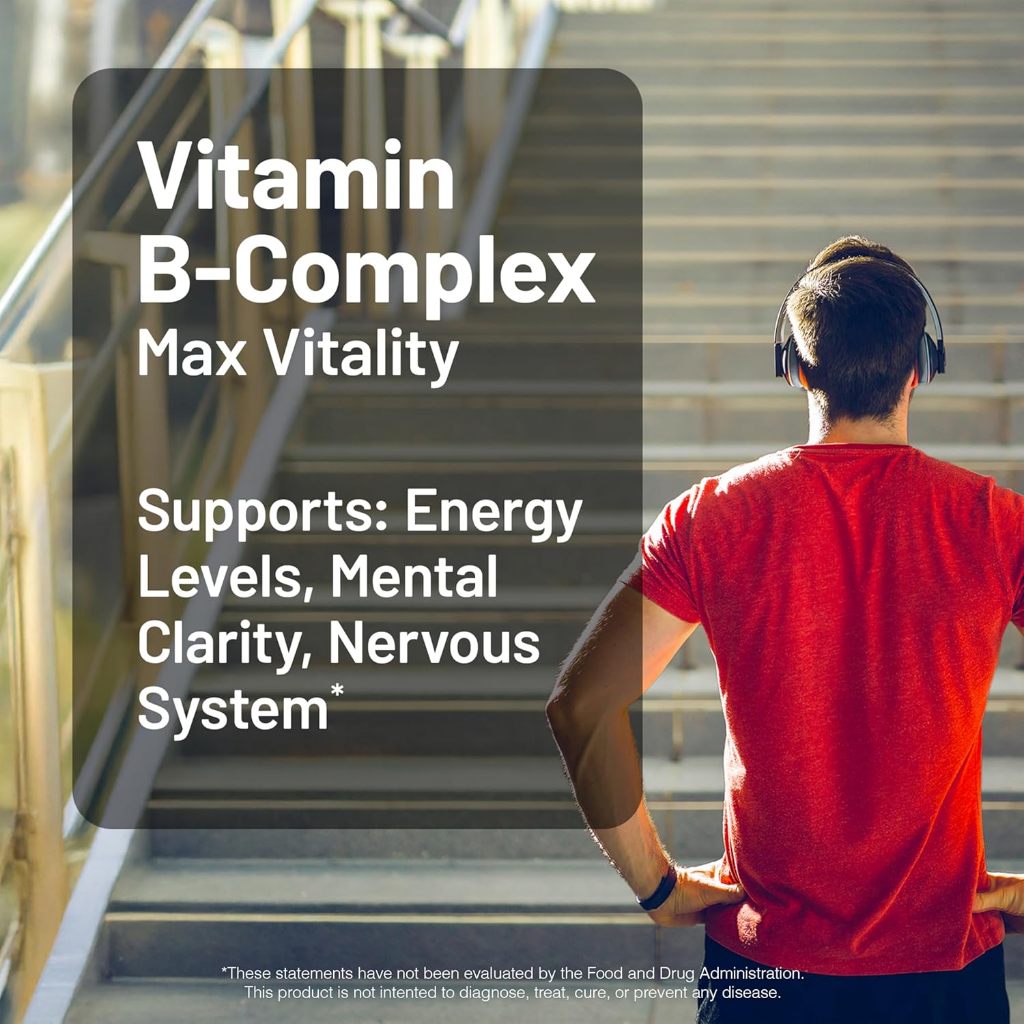 NatureWise Vitamin B Complex B1 B2 B3 B6 B12 for Women and Men + with Folic Acid + Biotin 60 Sofgels Original USA