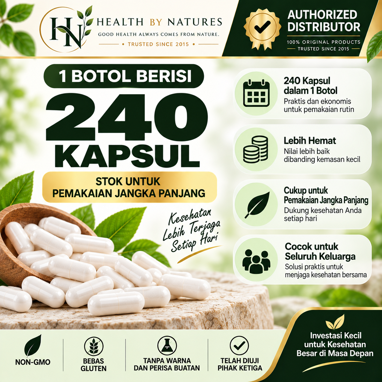 NatureBell Zinc Picolinate 100 mg 240 Capsules Non-GMO Gluten Free