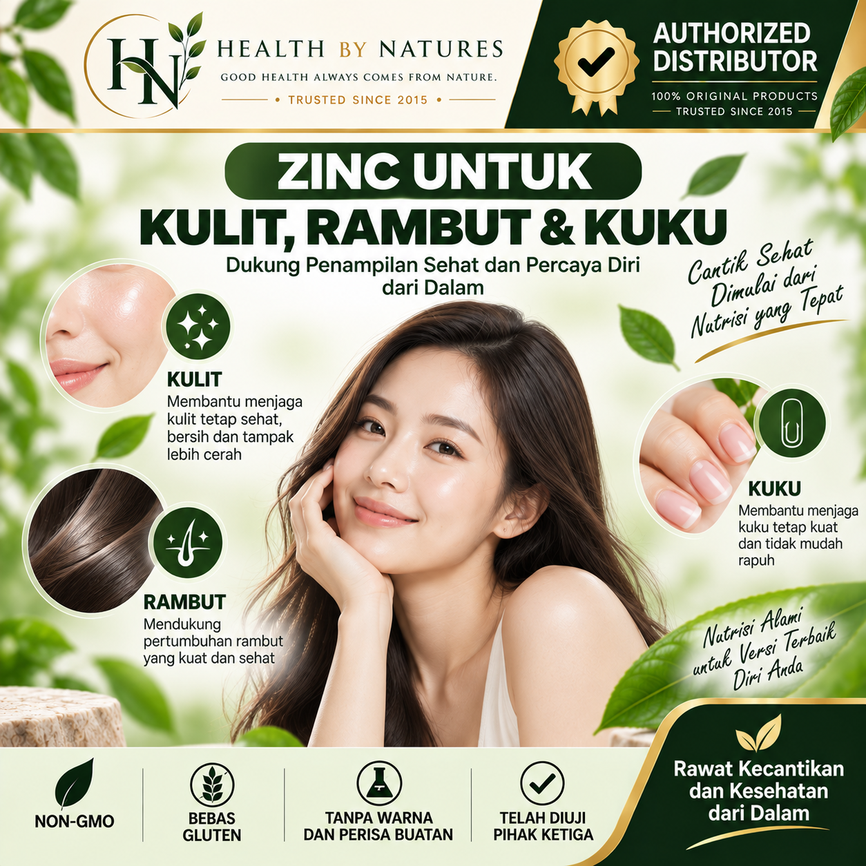 NatureBell Zinc Picolinate 100 mg 240 Capsules Non-GMO Gluten Free