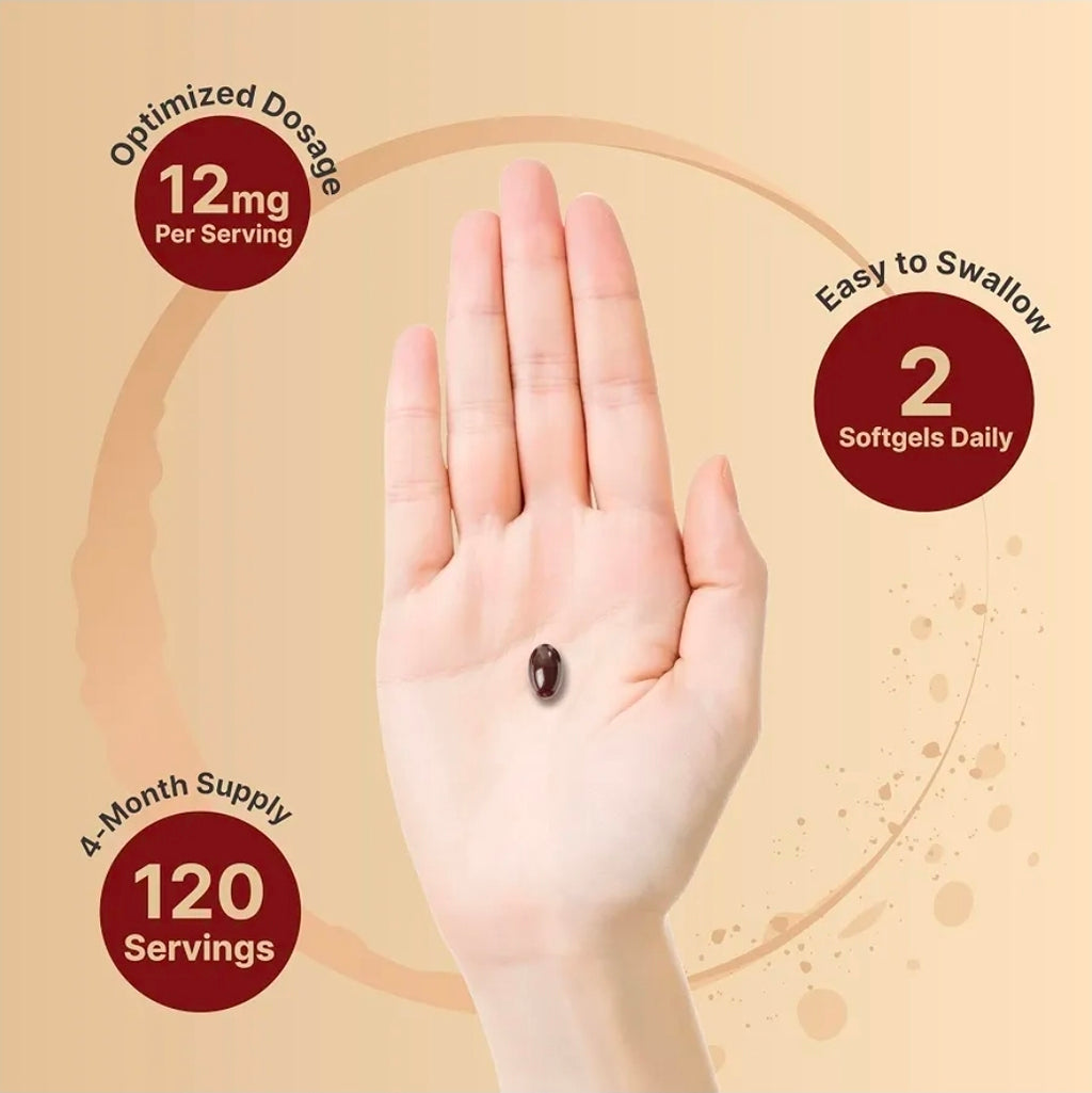 NatureBell Astaxanthin 12mg 240 Softgels Original USA + Astax (Max Strength from MicroAlgae)