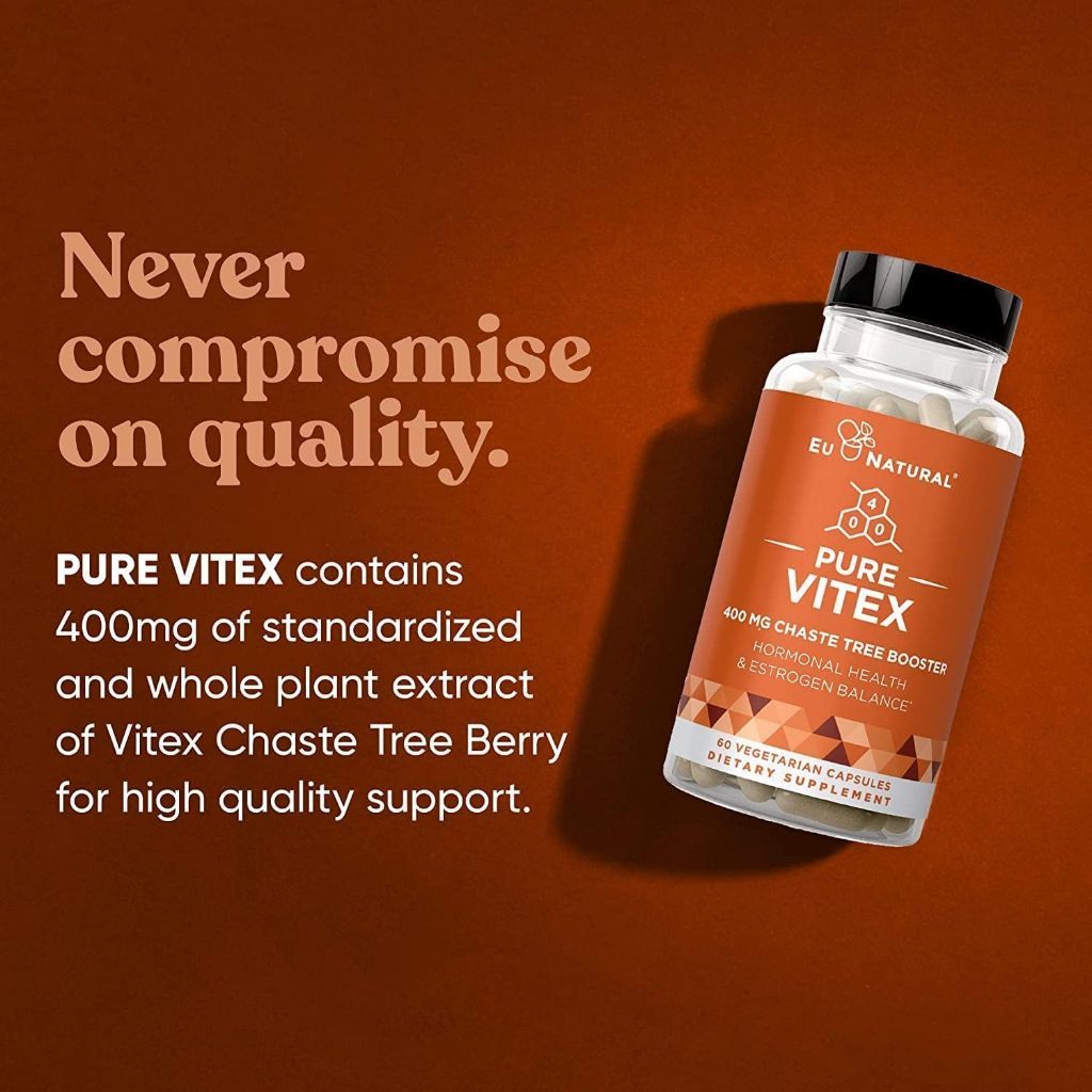 Eunatural VITEX / CHASTE TREE BERRY / ChasteBerry 400 Mg - 60 Kapsul Original USA